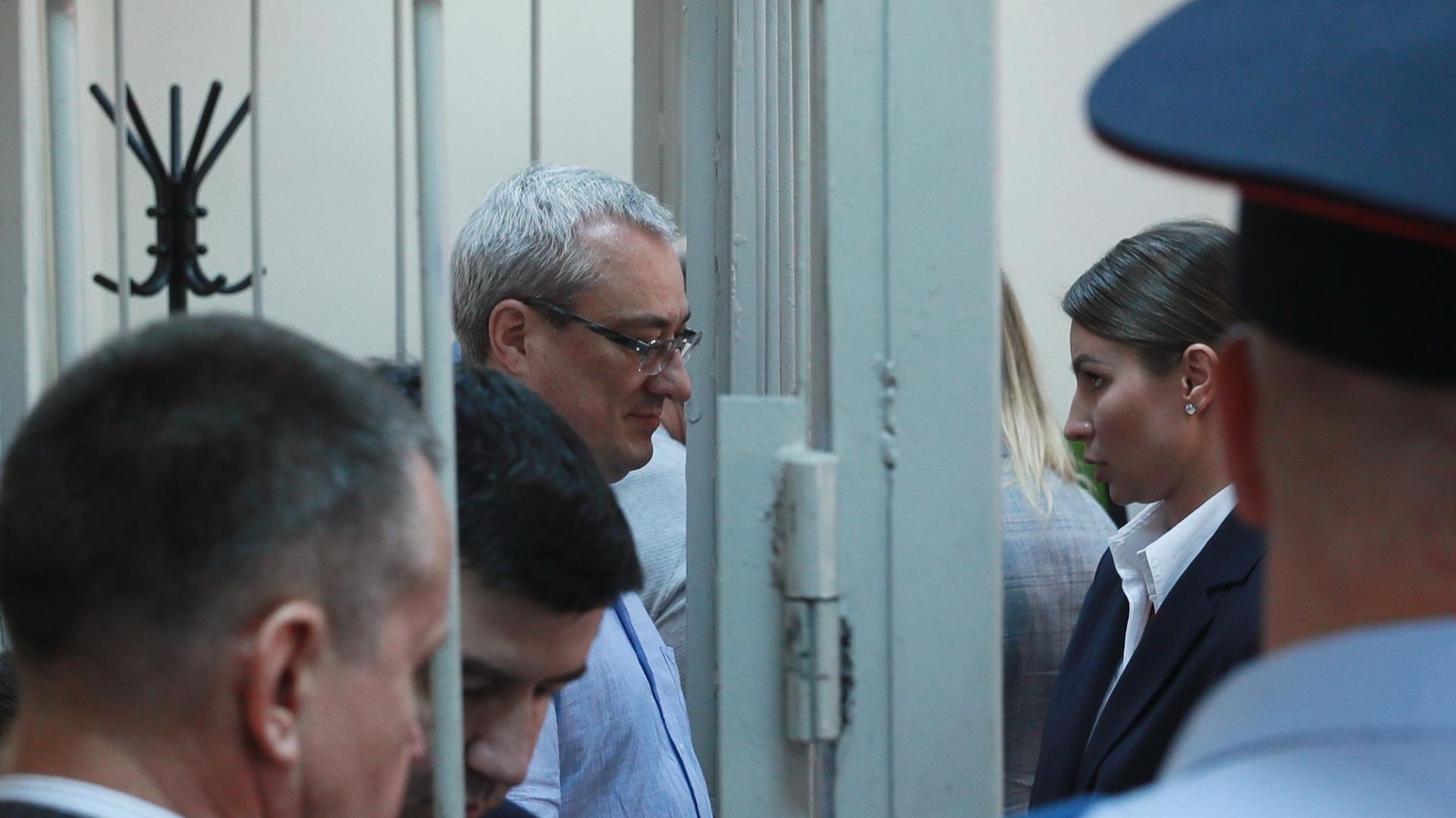 Экс-глава Республики Коми Вячеслав Гайзер во время оглашения приговора в Замоскворецком суде Москвы - РИА Новости, 1920, 09.07.2020