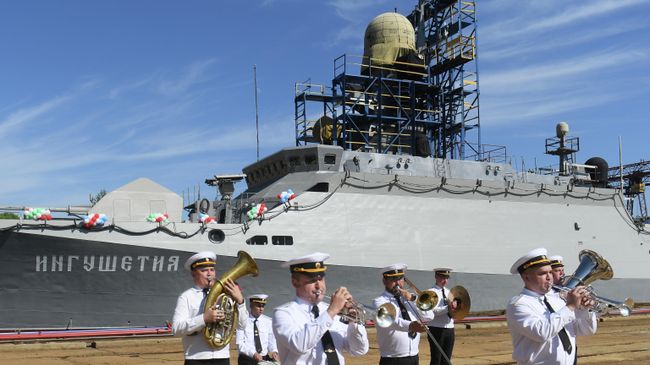 Спуск на воду малого ракетного корабля Ингушетия в Казани Спуск на воду малого ракетного корабля Ингушетия в Казани