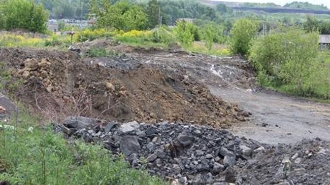 Место подземного пожара в Киселевском городском округе Кемеровской области Место подземного пожара в Киселевском городском округе Кемеровской области