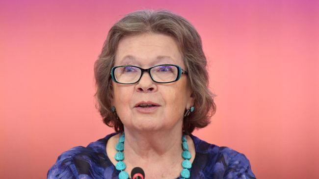 Сопредседатель Зиновьевского клуба, вдова Александра Зиновьева Ольга Зиновьева на заседании Зиновьевского клуба