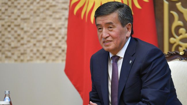Президент Киргизии Сооронбай Жээнбеков Президент Киргизии Сооронбай Жээнбеков