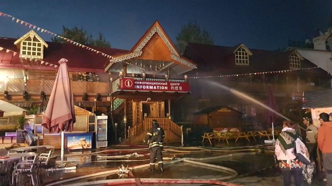 Пожар в Измайловском кремле. 13 июня 2019 Пожар в Измайловском кремле. 13 июня 2019