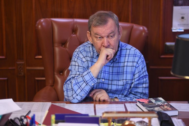 Генеральный директор Большого театра Владимир Урин во время интервью корреспонденту РИА новости