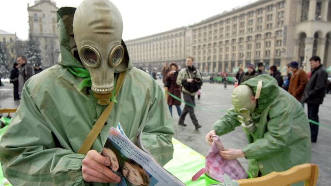 Протесты против строительства ядерного хранилища. Киев, Украина. 3 марта 2006 Протесты против строительства ядерного хранилища. Киев, Украина. 3 марта 2006
