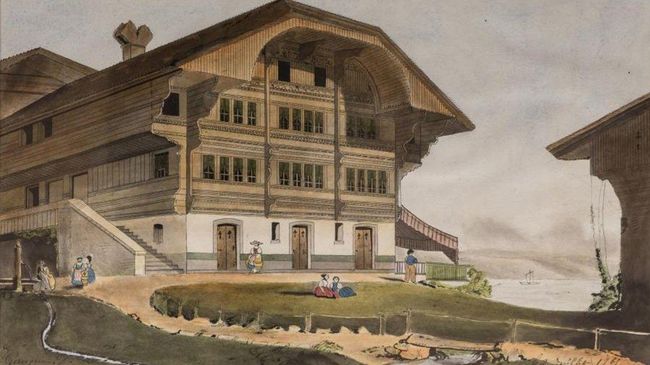 Первая картина художника Поля Гогена, написанная в 1865 году Первая картина художника Поля Гогена, написанная в 1865 году