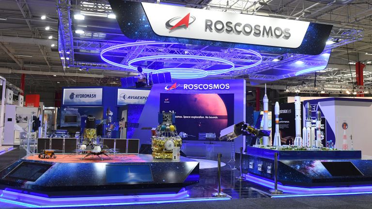 Павильон Роскосмоса на международном аэрокосмическом салоне Paris Air Show 2019 Павильон Роскосмоса на международном аэрокосмическом салоне Paris Air Show 2019