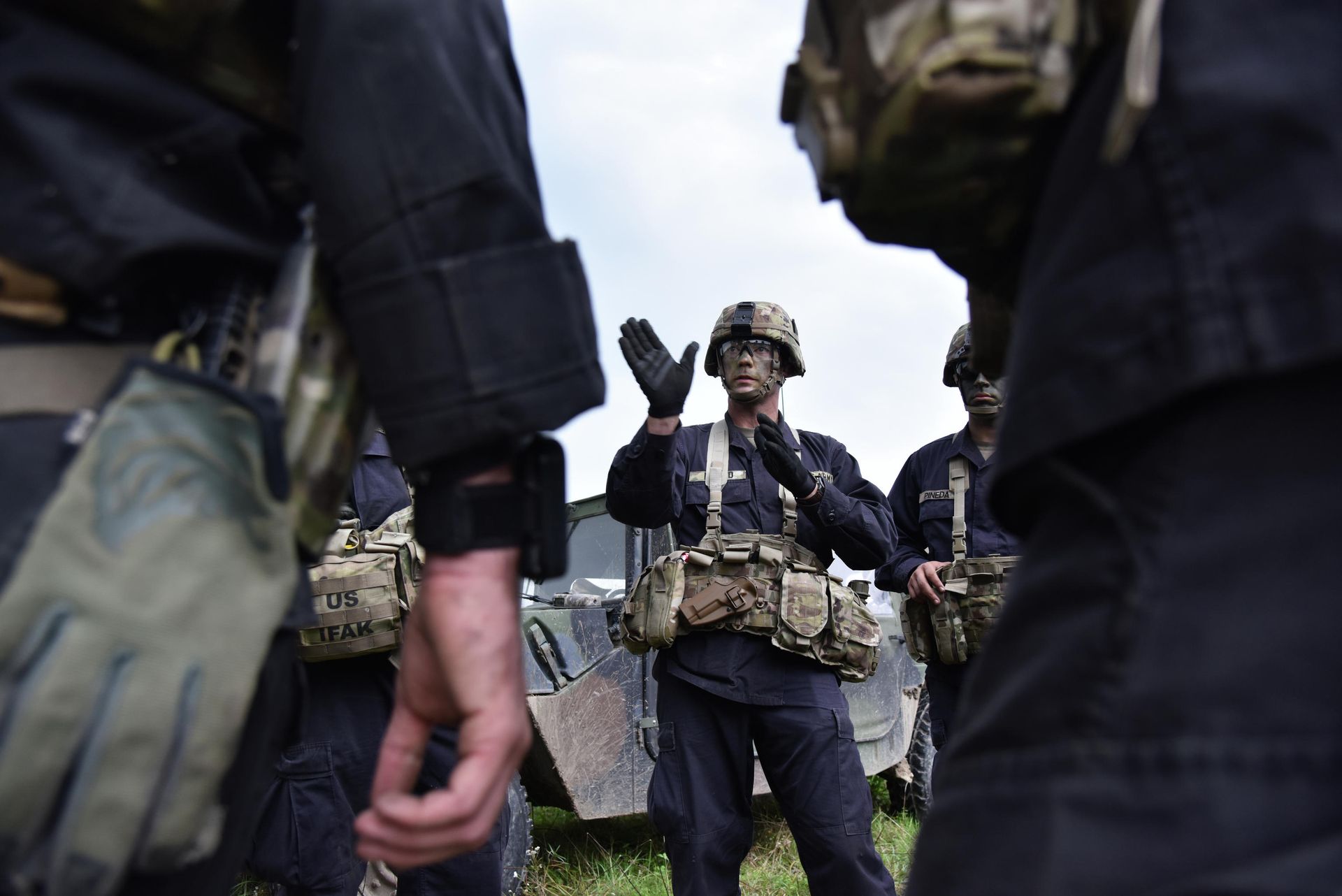 Американские военные во время учений на Яворивском полигоне во Львовской области Американские военные во время учений на Яворивском полигоне во Львовской области - РИА Новости, 1920, 07.04.2021