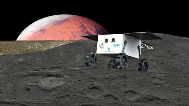 Фобосоход миссии MMX в представлении художника Фобосоход миссии MMX в представлении художника