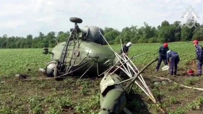 Вертолет Ми-2 разбился в Краснодарском крае. 21 июня 2019 Вертолет Ми-2 разбился в Краснодарском крае. 21 июня 2019