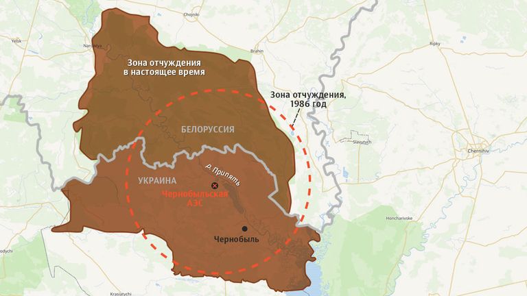Зона отчуждения Чернобыльской АЭС Зона отчуждения Чернобыльской АЭС