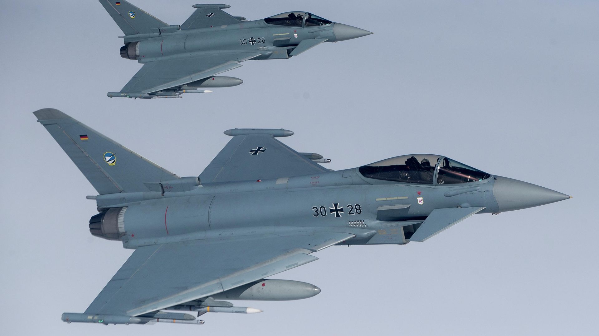 Немецкие истребители Eurofighter Typhoon - РИА Новости, 1920, 01.02.2023