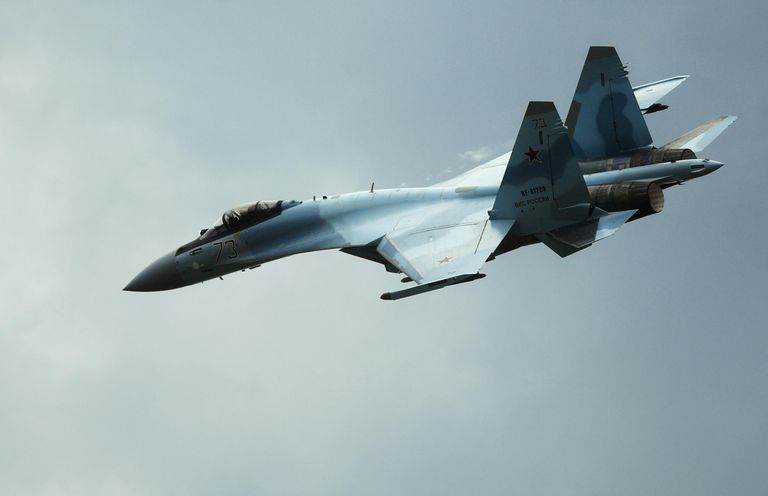 Самолет Су-35С на Международном военно-техническом форуме Армия-2019 