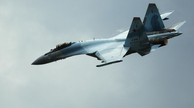 Самолет Су-35С на Международном военно-техническом форуме Армия-2019 