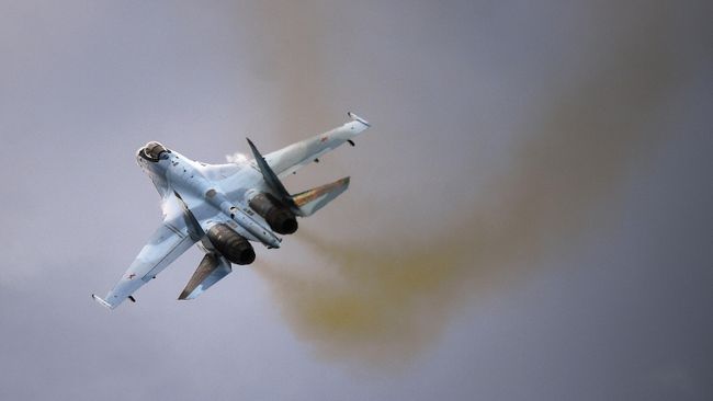 Самолет Су-35С на Международном военно-техническом форуме Армия-2019 Самолет Су-35С на Международном военно-техническом форуме Армия-2019