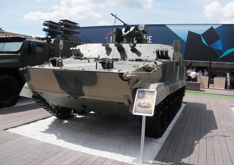 Бронетранспортер БТ-3Ф на Международном военно-техническом форуме Армия-2019 в военно-патриотическом парке культуры и отдыха Вооруженных сил РФ Патриот
