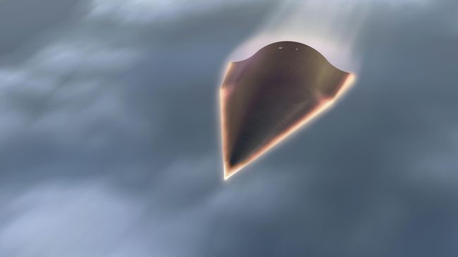 Кадр компьютерной анимации полета Falcon HTV-2 Кадр компьютерной анимации полета Falcon HTV-2