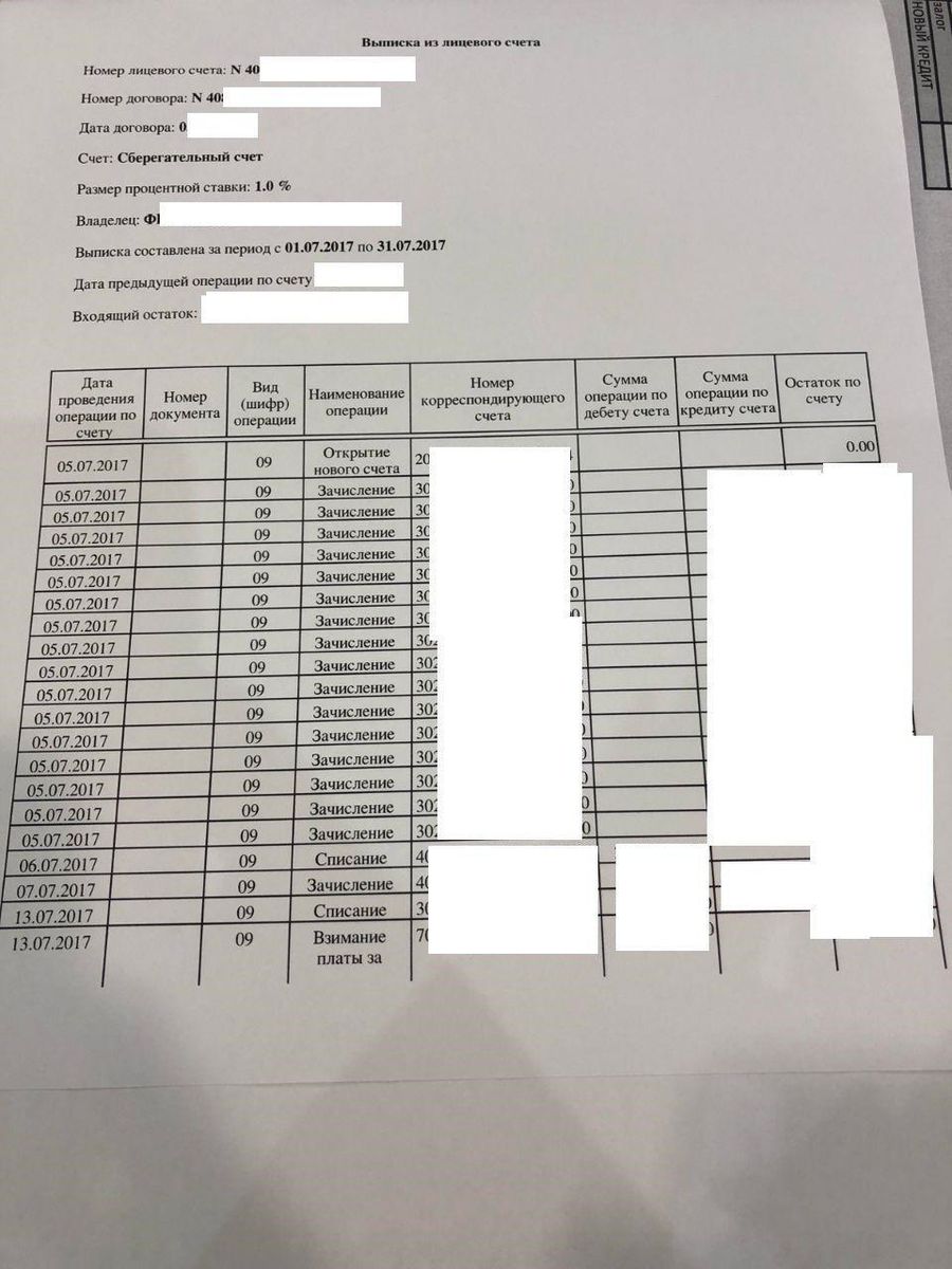 Такой пример выписки по счету пробивщики присылают потенциальным клиентам Такой пример выписки по счету пробивщики присылают потенциальным клиентам
