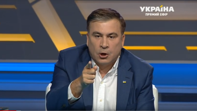Саакашвили и Ляшко устроили перепалку в прямом эфире Саакашвили и Ляшко устроили перепалку в прямом эфире