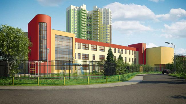 Проект школы в форме самолета в Крылатском Проект школы в форме самолета в Крылатском