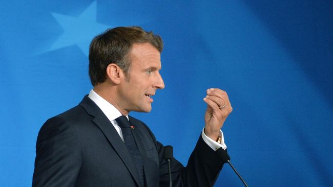 Президент Франции Эммануэль Макрон на саммите ЕС в Брюсселе Президент Франции Эммануэль Макрон на саммите ЕС в Брюсселе