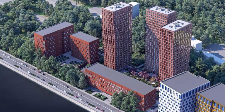 Проект многофункционального комплекса с подземным паркингом на Варшавском шоссе в Москве