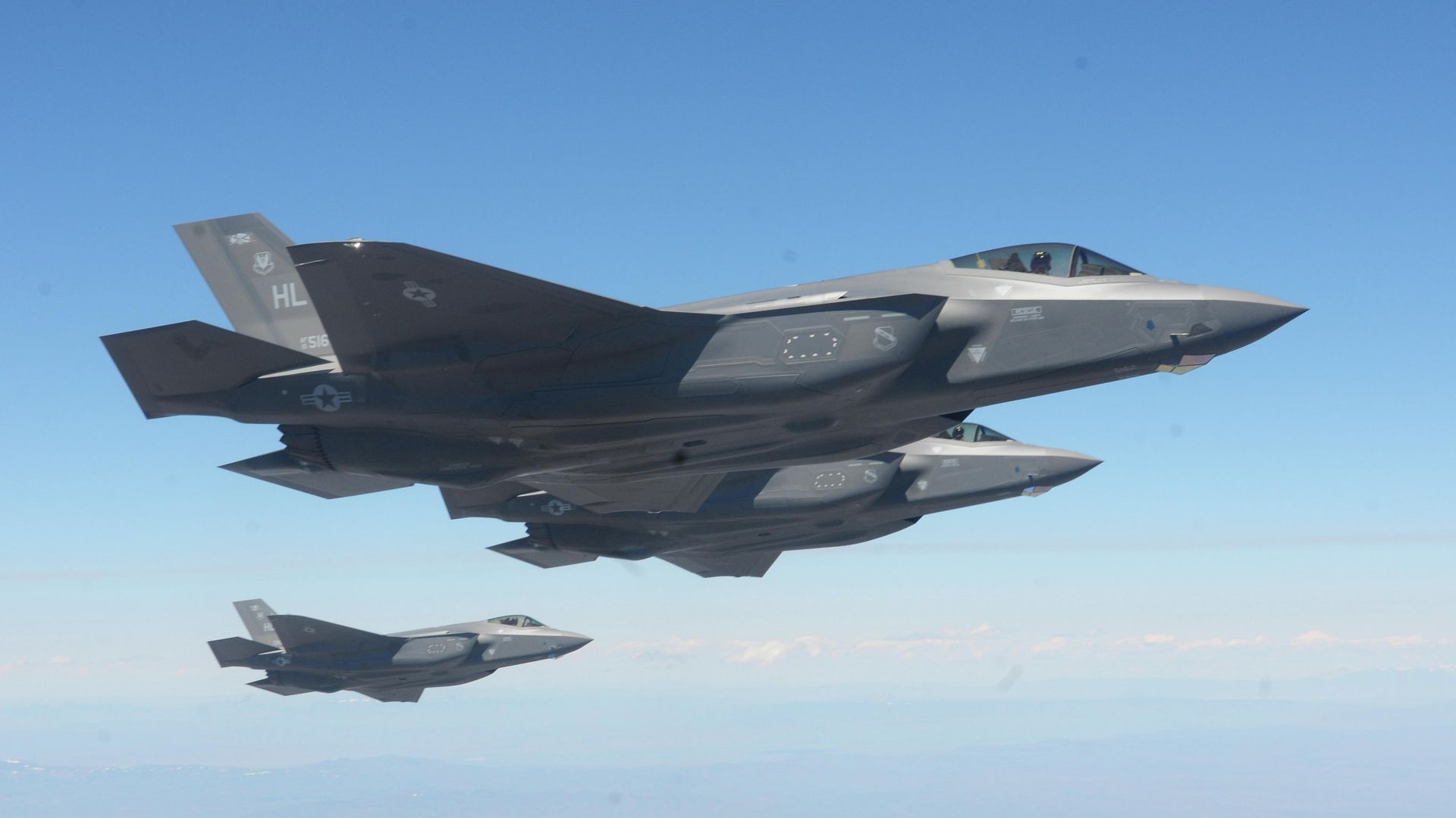 Истребители F-35A Lightning II Истребители F-35A Lightning II - РИА Новости, 1920, 09.02.2023