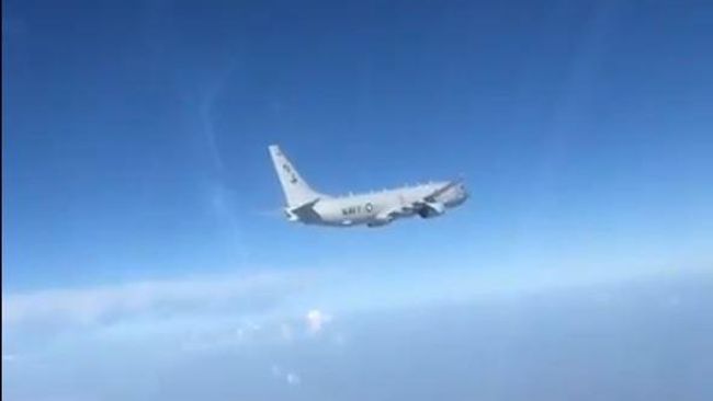 Перехват американского P-8A в небе над Черным морем