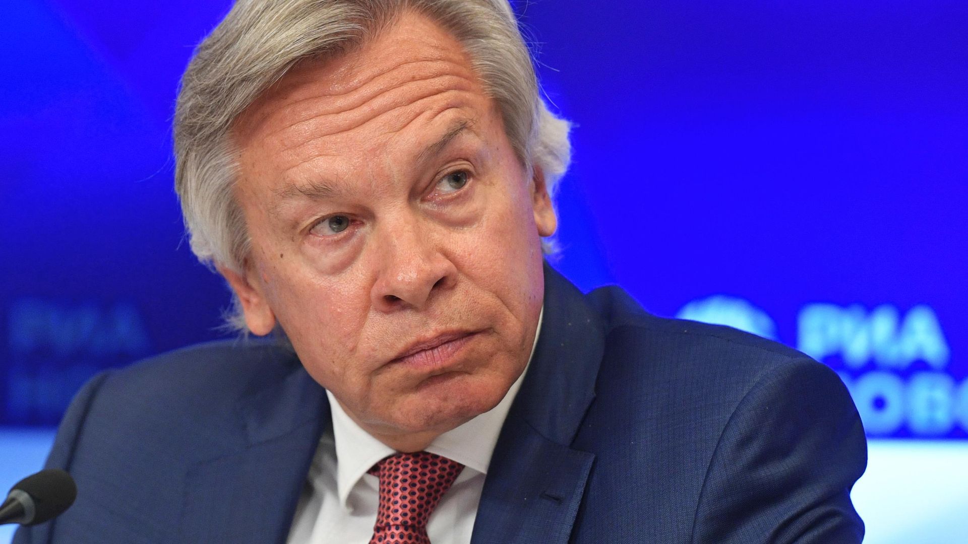 Председатель Временной комиссии Совета Федерации России по информационной политике и взаимодействию со СМИ Алексей Пушков во время пресс-конференции в ММПЦ МИА Россия сегодня. 11 июля 2019 года - РИА Новости, 1920, 26.02.2021