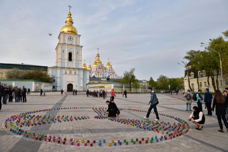Акция памяти жертв аварии на Чернобыльской АЭС прошла в Киеве. 2017 год Акция памяти жертв аварии на Чернобыльской АЭС прошла в Киеве. 2017 год