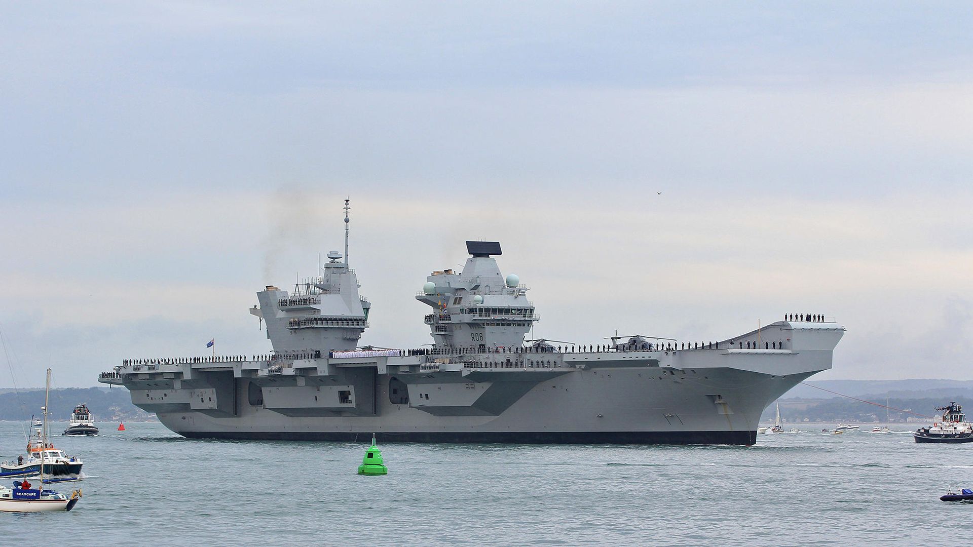 Авианосец HMS Queen Elizabeth Авианосец HMS Queen Elizabeth - РИА Новости, 1920, 23.11.2024