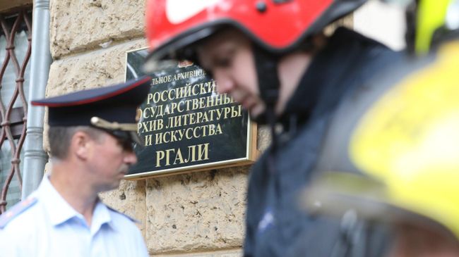 Последствия пожара в Российском архиве литературы и искусства. 12 июля 2019 Последствия пожара в Российском архиве литературы и искусства. 12 июля 2019