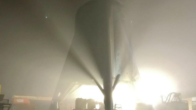 Starhoper, прототип космического корабля Starship Starhoper, прототип космического корабля Starship