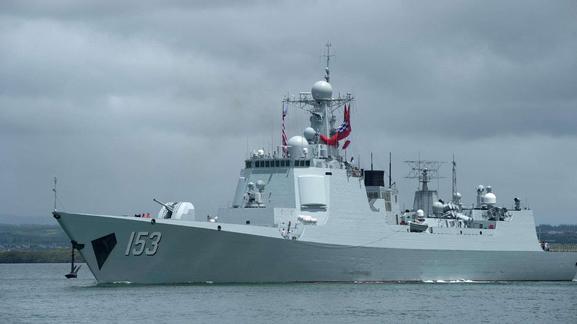 Ракетный эскадренный миноносец Военно-морских сил Народно-освободительной армии Китая Си Ань Ракетный эскадренный миноносец Военно-морских сил Народно-освободительной армии Китая Си Ань - РИА Новости, 1920, 28.02.2021