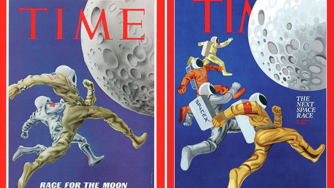 Обложки журнала Time 1968 и 2019 годов Обложки журнала Time 1968 и 2019 годов