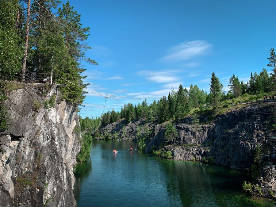 Карелия. Горный парк Рускеала.
