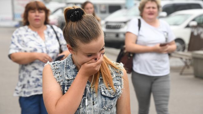 Жители Читы во время смога, вызванного природными пожарами Жители Читы во время смога, вызванного природными пожарами