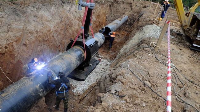 Строительство газопровода
