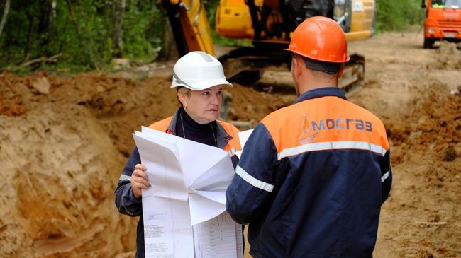 Строительство газопровода
