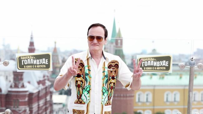 Режиссер Квентин Тарантино на фотоколле фильма Однажды...в Голливуде Режиссер Квентин Тарантино на фотоколле фильма Однажды...в Голливуде