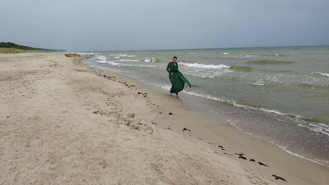 Надежда Савченко на берегу Балтийского моря Надежда Савченко на берегу Балтийского моря