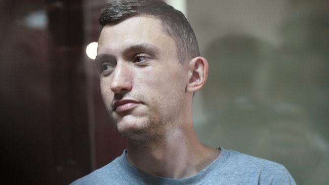 Константин Котов, задержанный на несанкционированной акции 10 августа в Москве, во время избрания ему меры пресечения. 14 августа 2019 Константин Котов, задержанный на несанкционированной акции 10 августа в Москве, во время избрания ему меры пресечения. 14 августа 2019