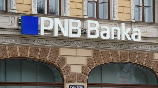 Вывеска PNB Banka Вывеска PNB Banka