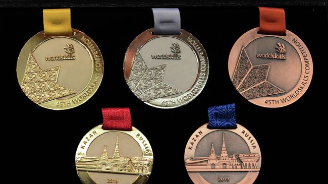 Презентация медалей чемпионата WorldSkills Kazan 2019 в Казани