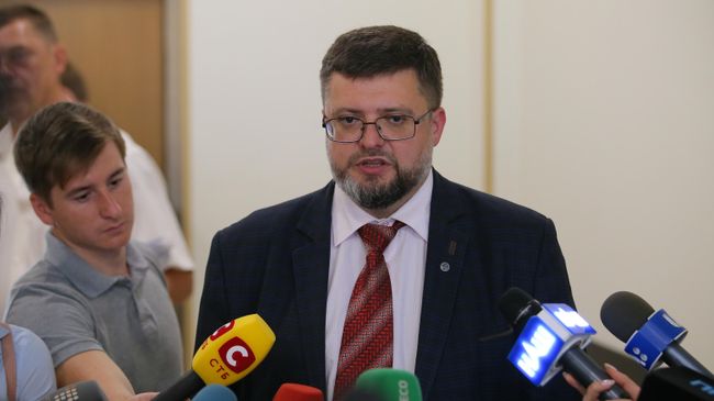Адвокат Кирилла Вышинского Андрей Доманский в Апелляционном суде Киева