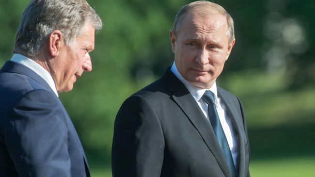 Президент РФ Владимир Путин и президент Финляндии Саули Ниинистё Президент РФ Владимир Путин и президент Финляндии Саули Ниинистё