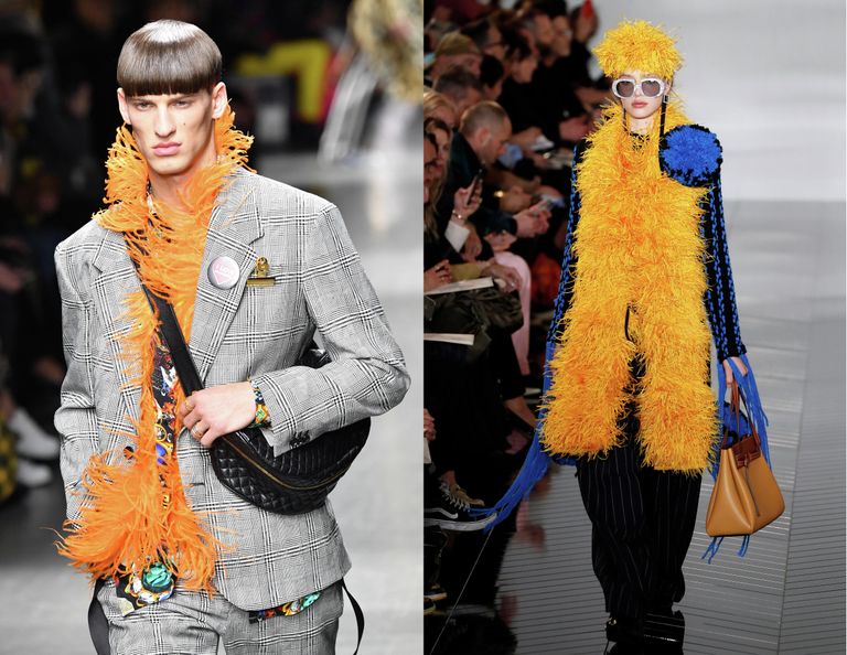 Показ коллекций одежды сезона Осень-Зима 2019/2020 Versace в Милане и Loewe в Париже Показ коллекций одежды сезона Осень-Зима 2019/2020 Versace в Милане и Loewe в Париже