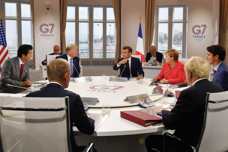 Рабочая встреча на полях саммита G7 в Биаррице, Франция