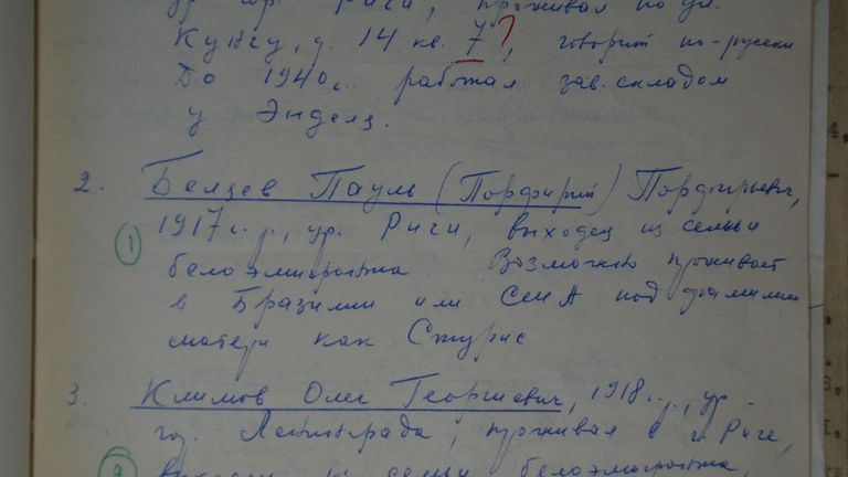 Список имен латвийских карателей, обнародованный УФСБ Список имен латвийских карателей, обнародованный УФСБ
