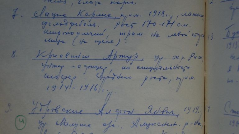 Список имен латвийских карателей, обнародованный УФСБ Список имен латвийских карателей, обнародованный УФСБ
