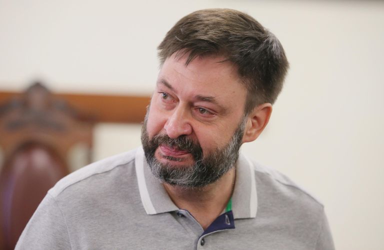 Руководитель портала РИА Новости Украина Кирилл Вышинский на заседании апелляционного суда Киева. 28 августа 2019
Руководитель портала РИА Новости Украина Кирилл Вышинский на заседании апелляционного суда Киева. 28 августа 2019